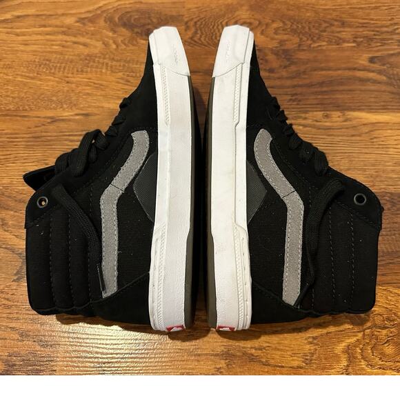 Vans BMX SK8-Hi PopCush Suede Sneakers Men\'s 6.5 Black White Skate Shoes main image 5